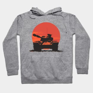 Main Battle Tank Sunset (Minimalist) (ww2) Hoodie